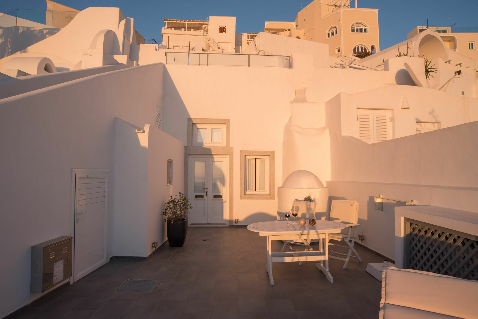 Вилла Karpimo Horizon - Caldera View With Private Hot Tub Фиростефани Экстерьер фото